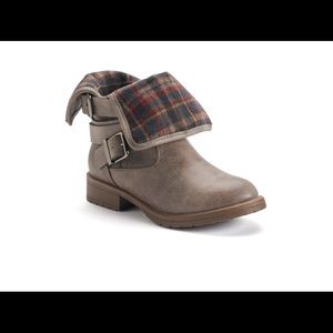 Mudd® Girls' Foldover Ankle Boots NWOT